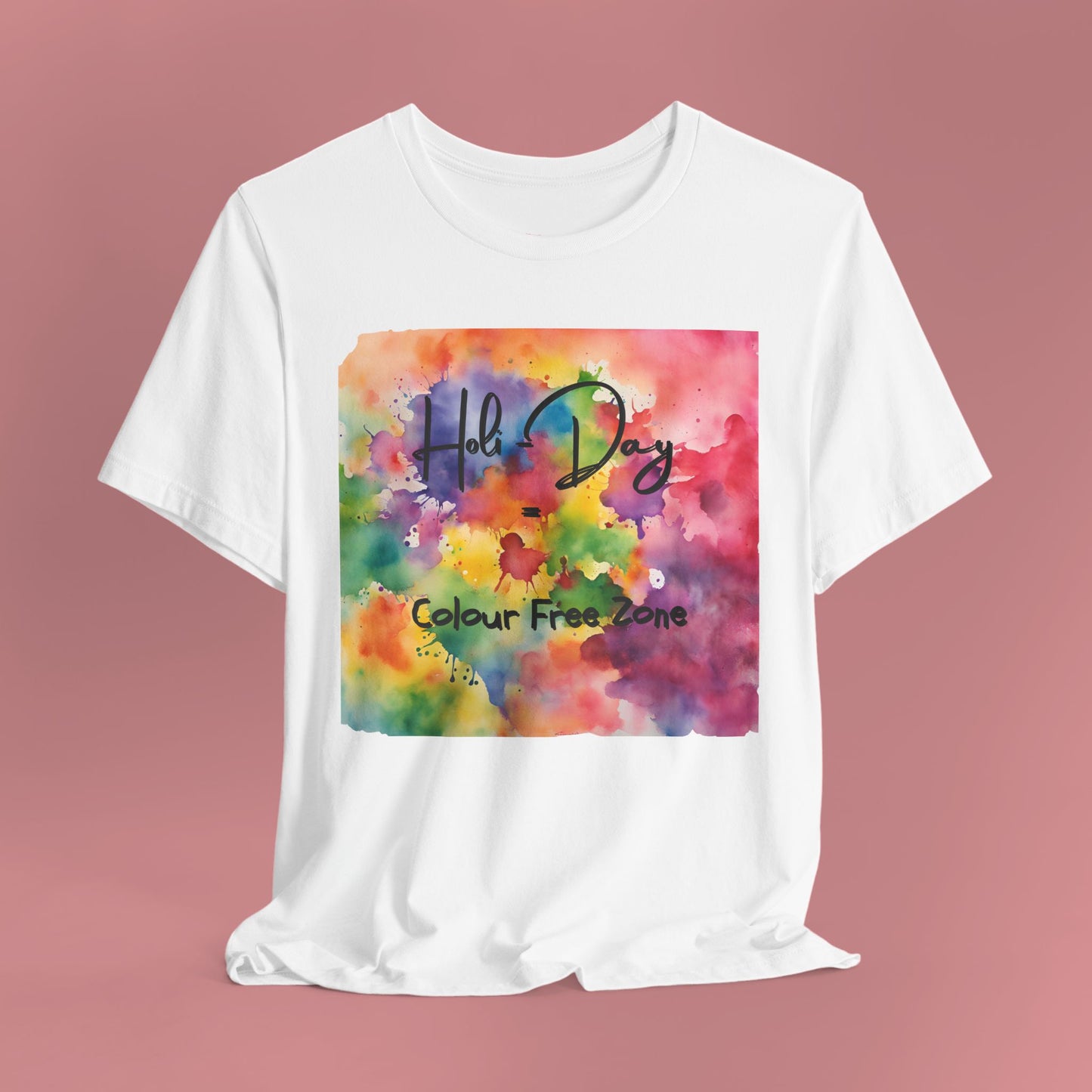 Holi Day White T-Shirt for Holi Celebration