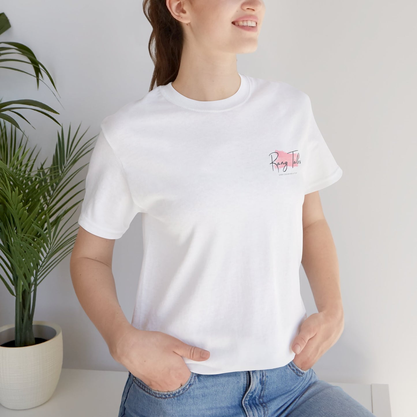 White Unisex Tee for Holi - Plain