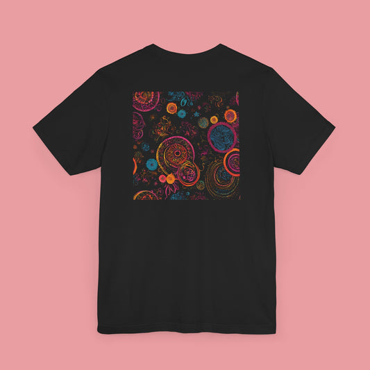 Circle Motif Black T-Shirt - Unisex