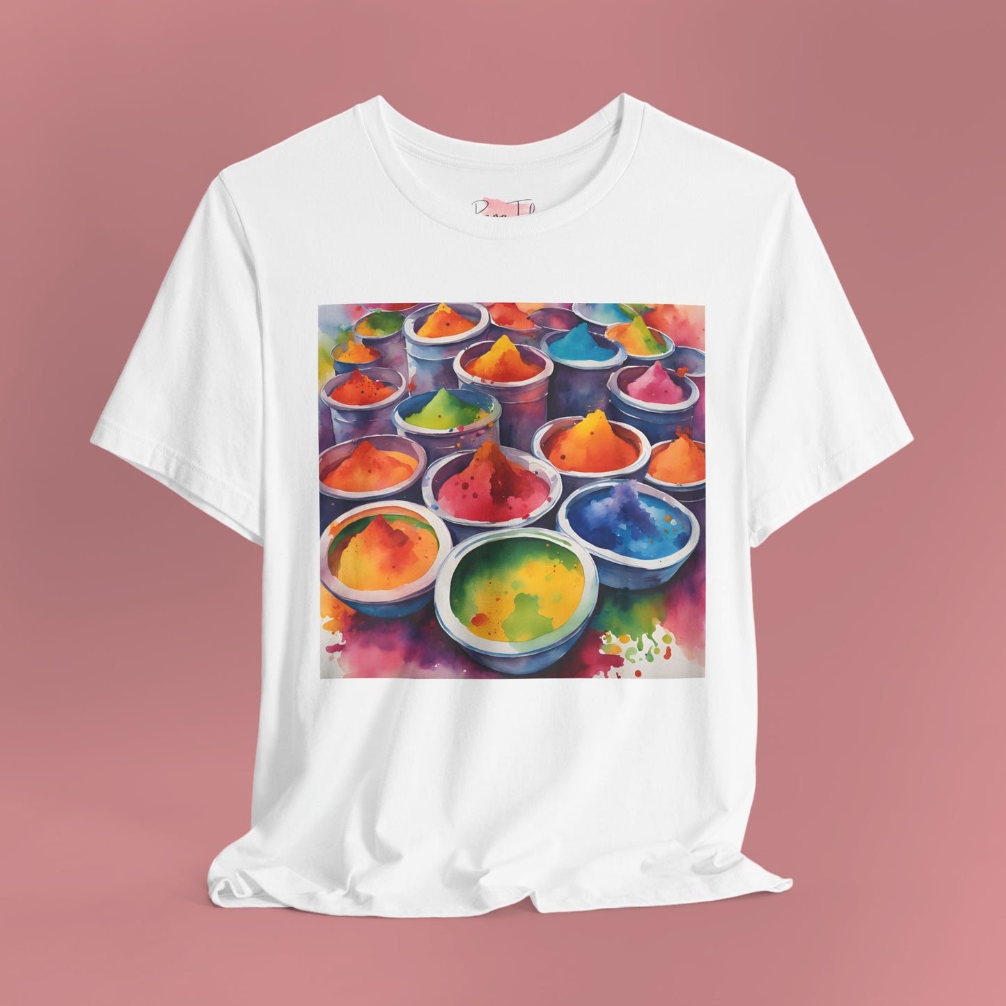 Holi Colors White Unisex T-Shirt