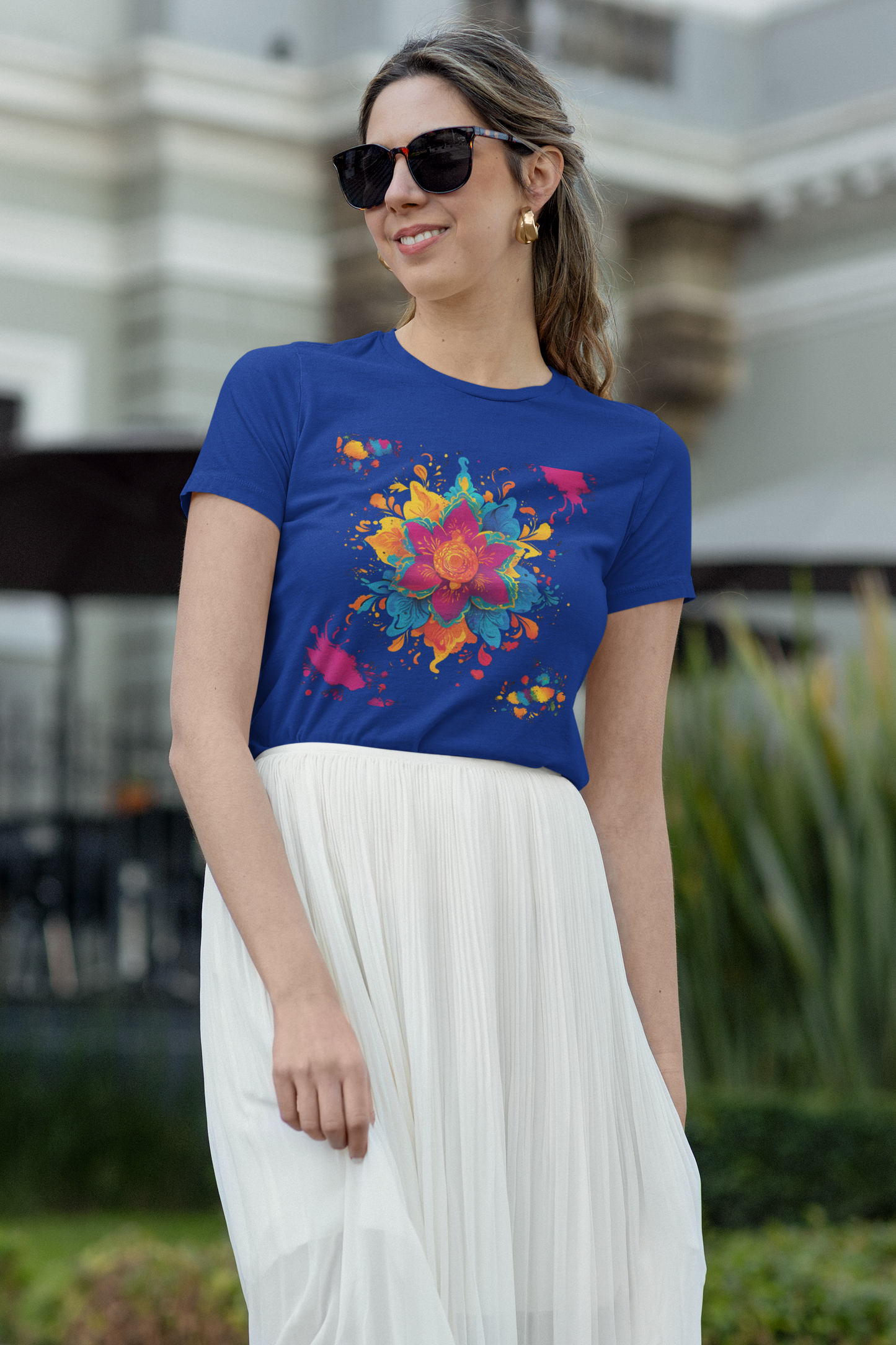 Flower Motif Unisex T-Shirt - Perfect for all Occasions