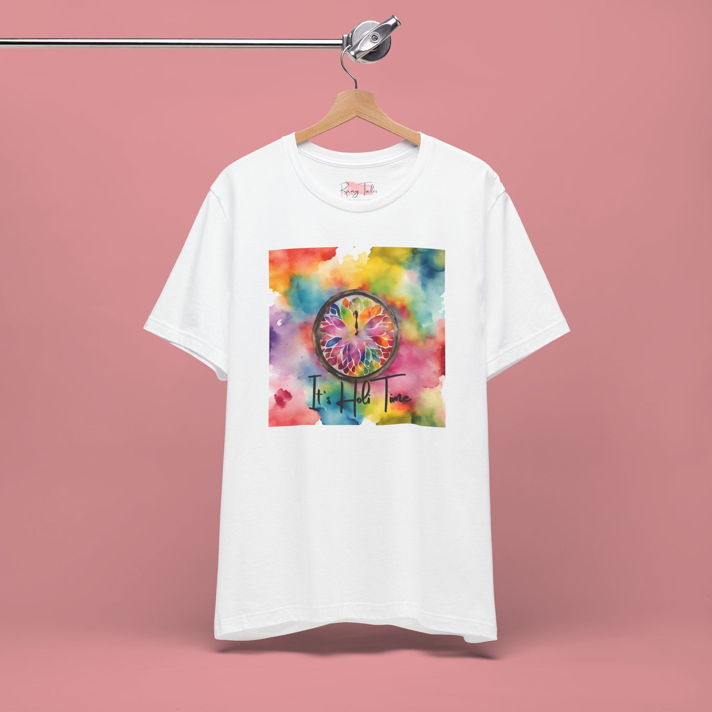 Holi Time Unisex White T-shirt