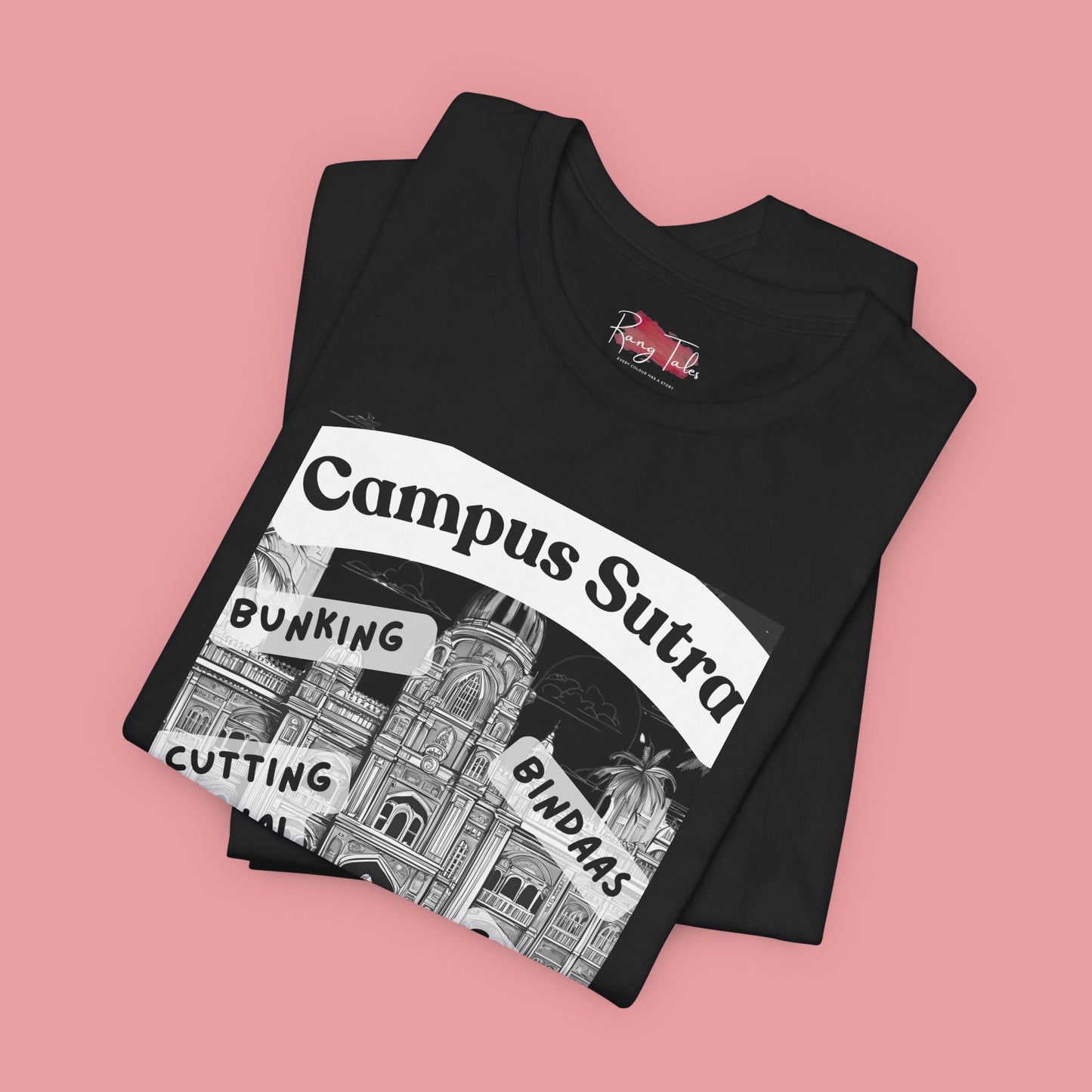 Black  College Campus Design Unisex T-Shirt