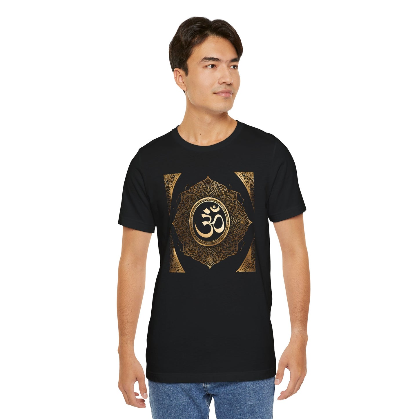 OM Design Unisex Tee - Indian Culture Super Soft Cotton T-shirt in Bold Colors