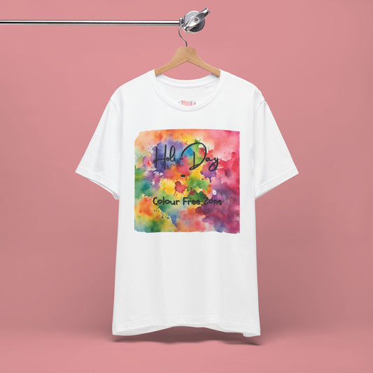 Holi Day White T-Shirt for Holi Celebration