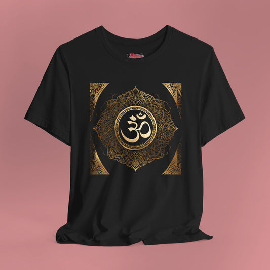 OM Design Unisex Tee - Indian Culture Super Soft Cotton T-shirt in Bold Colors