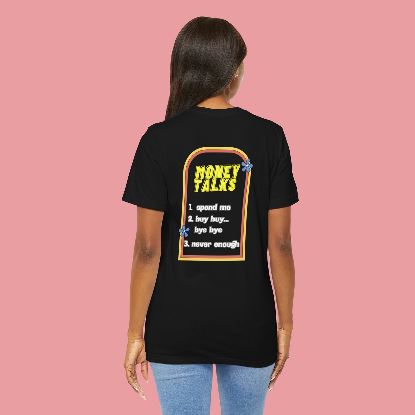 Money Talks - Casual Black T-Shirt for Trendsetters