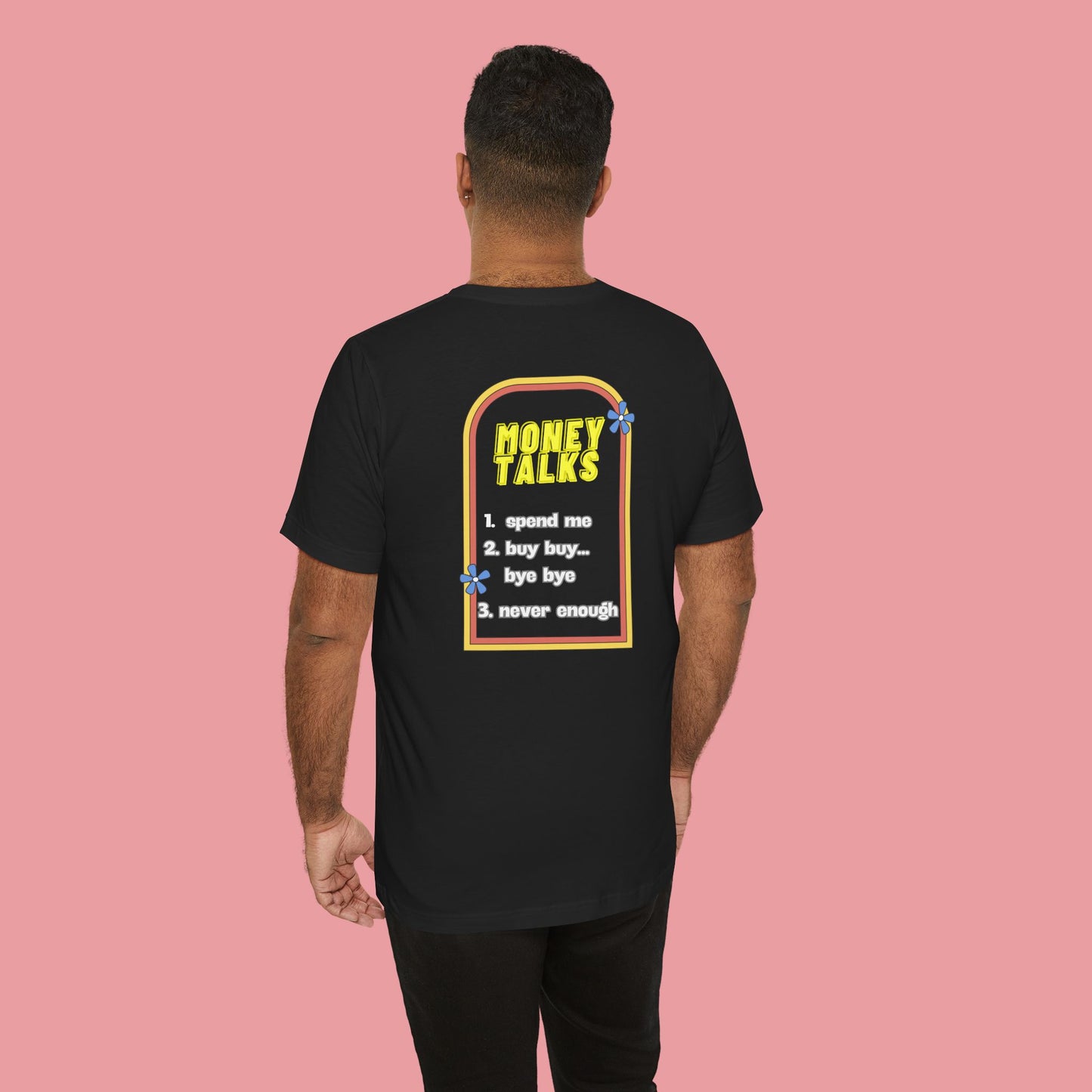 Money Talks - Casual Black T-Shirt for Trendsetters