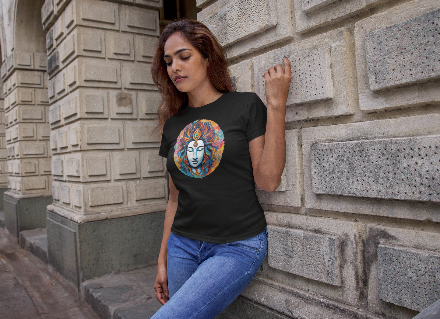 Spiritual Black T-Shirt for Yoga Enthusiasts - Unisex